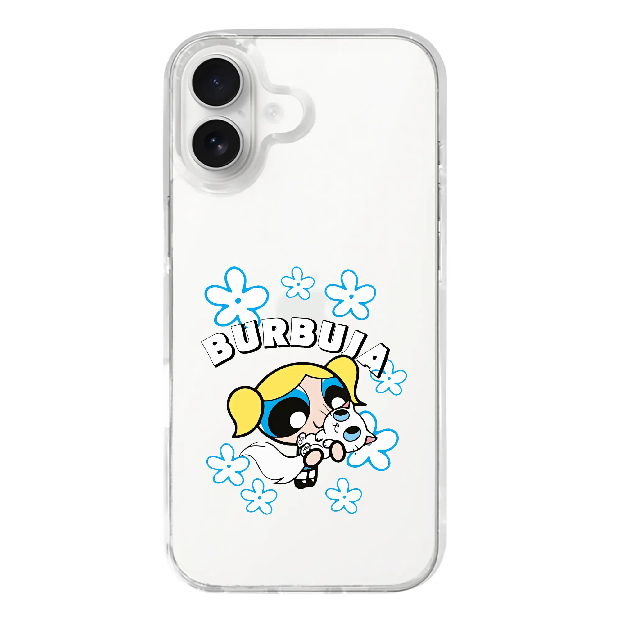 パワパフガールズ グッズ バブルス - iPhone 17シリーズ 透明スマホケース – 薄型・耐衝撃・精密フィット保護カバー